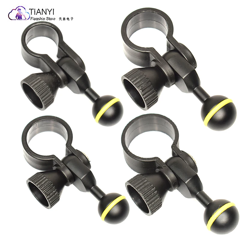 

25MM flashlight plastic diving fixture compatible with 30mm-35mm-40mm glare diving fill light bracket clip
