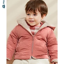 Minibalabala/Детская Хлопковая одежда для девочек и мальчиков, детское хлопковое пальто с двумя сторонами г., новая зимняя Плотная хлопковая куртка