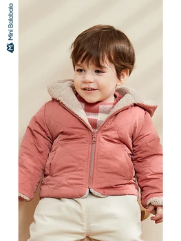 

Minibalabala Baby cotton clothes for girls and boys baby two sides wearing cotton coat 2019 winter new thick cotton jacket