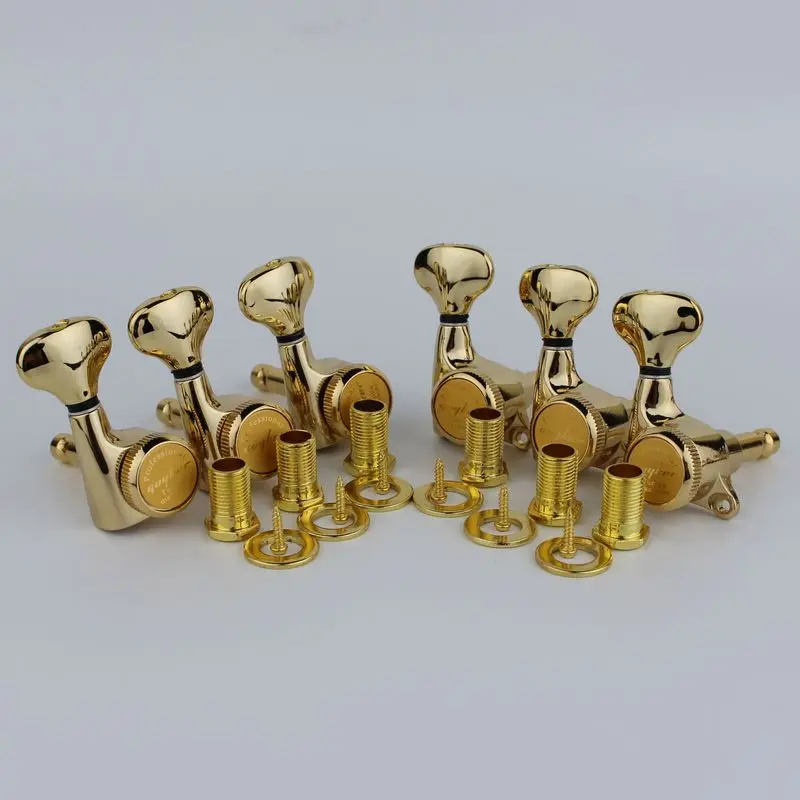 GUYKER Guitar Machine Heads Tuners Gold Locking String Tuning Key Pegs Tuners for LP, SG, TL Electric Guitars