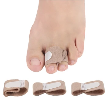 

10 pcs / lot Toe straightener hammer toe Thumb valgus Concealer bandage Finger separator Bunion Protector Pain Relief Foot Care