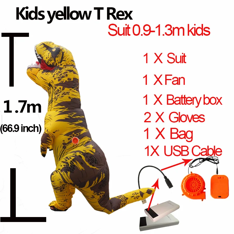Anime Cospaly Dinosaur Inflatable Willy Costume Adult Halloween Fancy Dress Full Body Suit Battery Fan Operated Inflating T Rex (40)