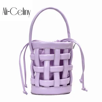 

bags for women Brand Original Design Texture Handbag 2020 New Woven Shoulder Messenger Bag Fashion Joker Bucket Bag
