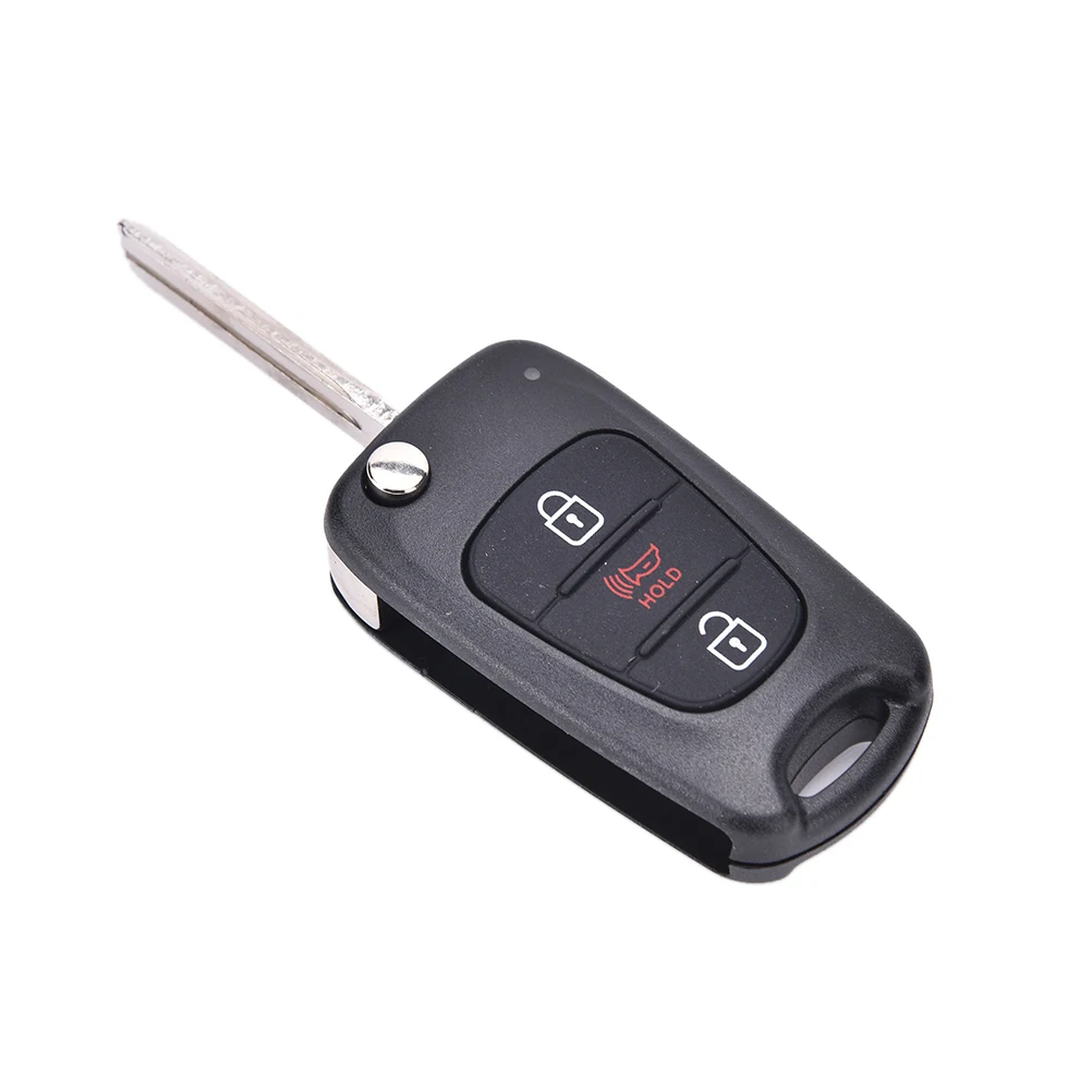 Hot sale 3Buttons Remote Folding Flip Key Case Fob Shell For KIA Soul Rondo Sportage