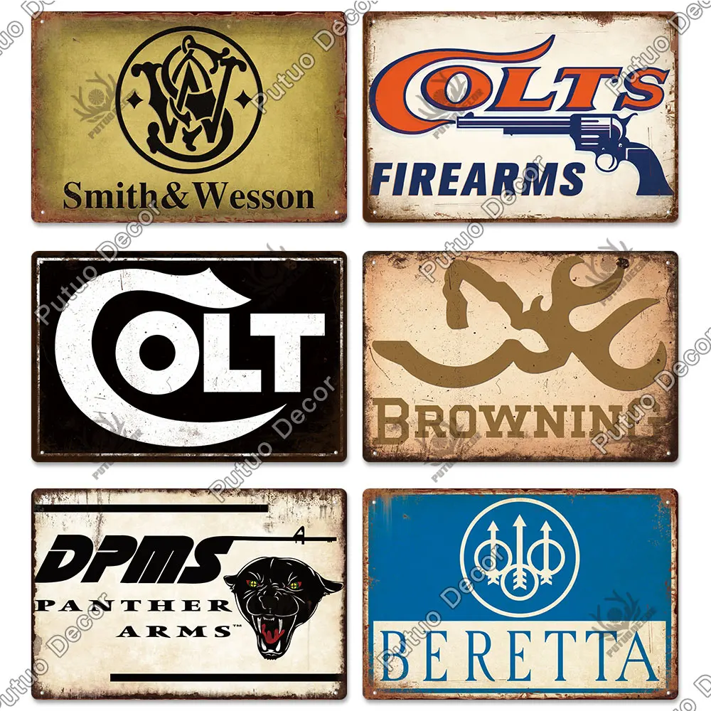 American Firearm Brand Retro Sign