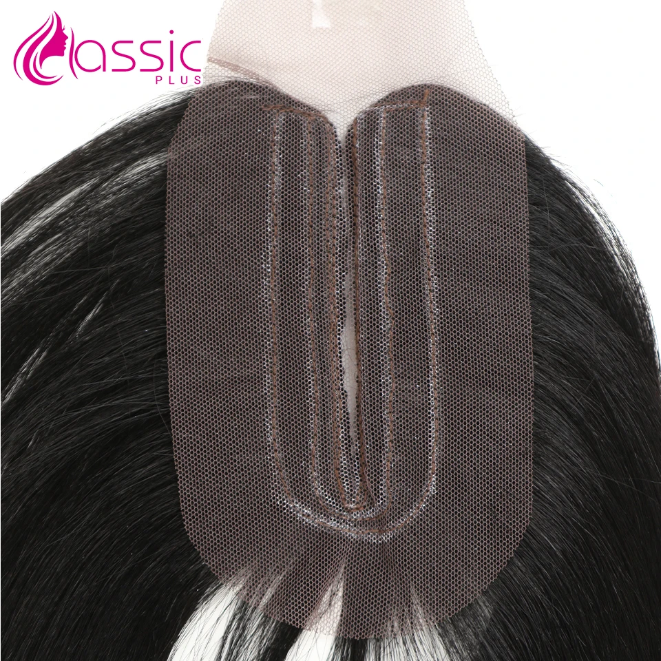 sintético com fechamento tecer extensão do cabelo clássico mais