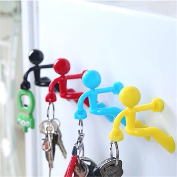 

1PC Small People Fridge Magnet Creative Refrigerator Magnets Keys Rack Holder 8.5x7x6cm Small People Fridge Magnet Key Hook