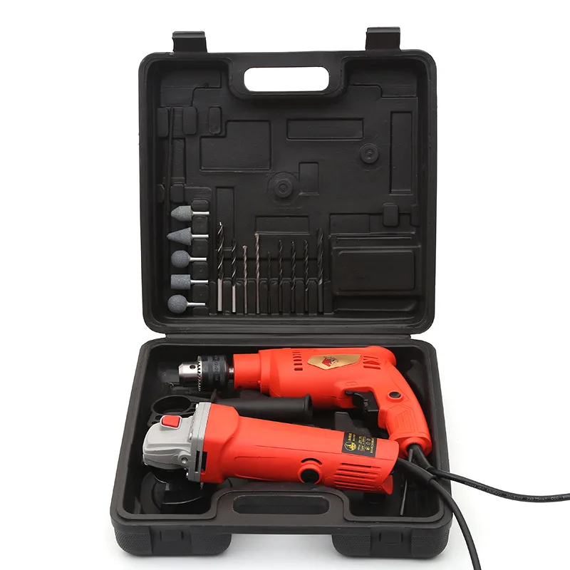 

New Style Hot Sales 22V Impact Drill Cutting Machine Combination Tool Kit Xinlong Island Hand Drill Angle Grinder Tool