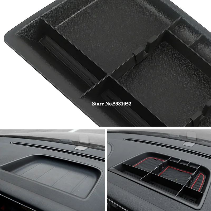 Dashboard Storage Box For Volkswagen VW Tiguan Car Styling 2007 2012 2013 2015 2016 2017 Accessories Organizing Storage Cover