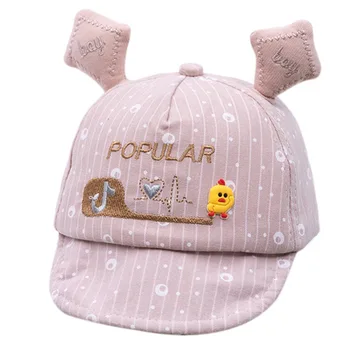 

3-24M Summer Baby Hats Girls Boys Baseball Cap Toddler Cartoon Tennis Casual Hip Hop Sun Snapback Caps