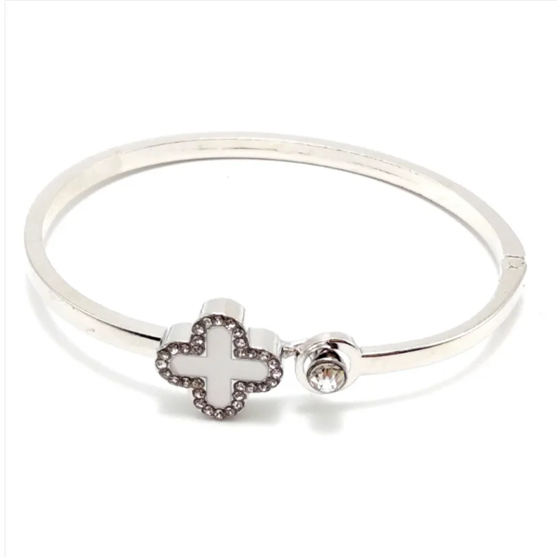 Корейский модный браслет lucky clover экологичный из розового золота | Украшения и