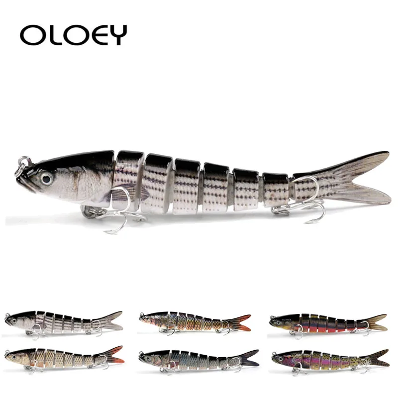 

OLOEY 14cm 27g Fishing Lures Sinking Wobblers Jointed Crankbait Swimbait 8 Segment Hard Artificial Bait For Fishing Tackle Lure
