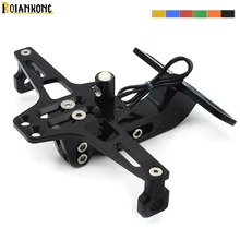 Универсальный Регулируемый угол Мотоцикла Алюминиевый номерной знак рамка для YAMAHA XJR400/1300 FJR 1300 BMW, suzuki все годы