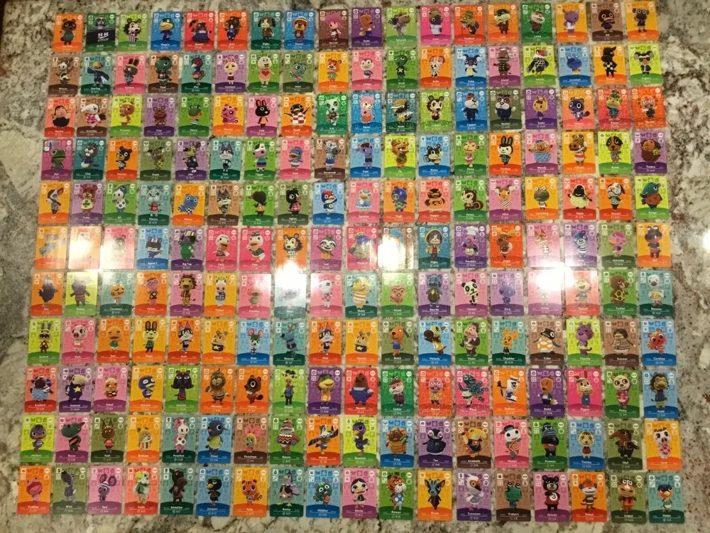 Карта с изображением животных Amiibo, полный комплект 400 шт.(серия 1-серия 4