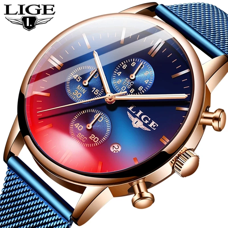 

2020 Fashion Men's Watches Top Brand Luxury Military Waterproof Clock Male Casual Mesh Belt Sport Quartz Watch Men Wristwatch