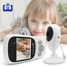 Беспроводной Детский монитор 2,4 дюймов ЖК-экран инфракрасное ночное видение голосовой домофон контроль температуры няня камера безопасности