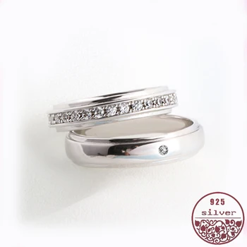 

Couple Rings men And women pure S925 silver Japan South Korea design simple and cool couple rings