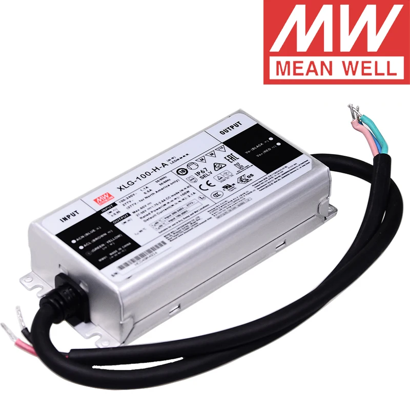 Бренд Mean Well представляет XLG-100-H-A IP67 металлический корпус для