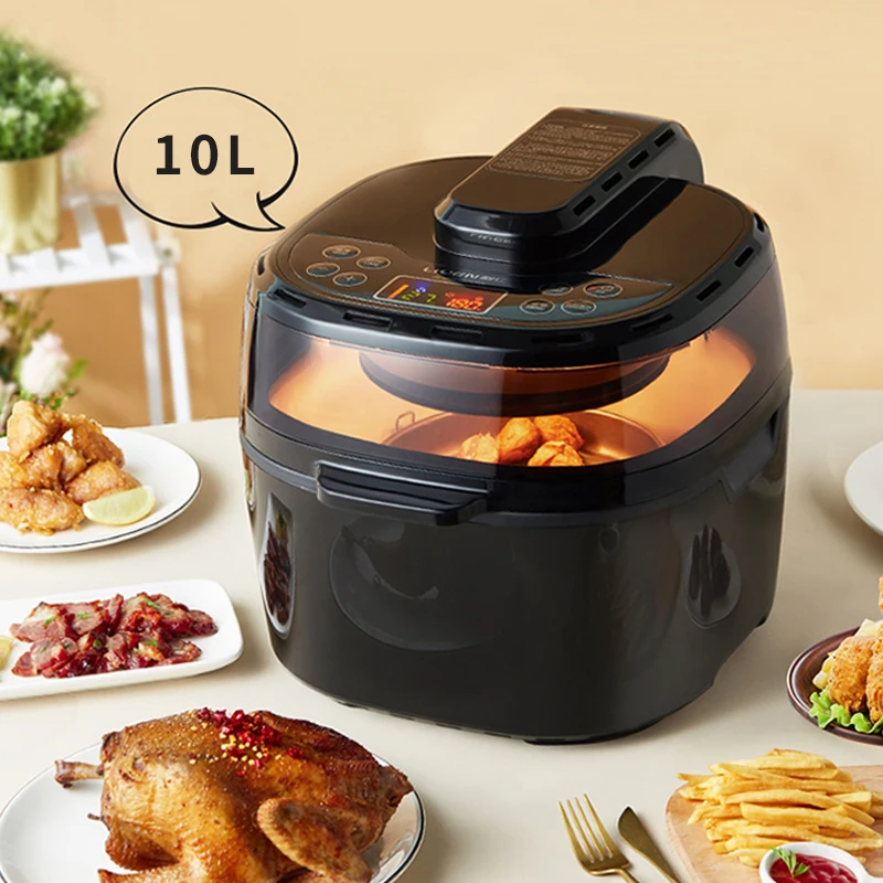 

Household Electric Air Fryer 10L Intelligent POTATO CHIPPER Frying Machine 220v 1200w Air Oven