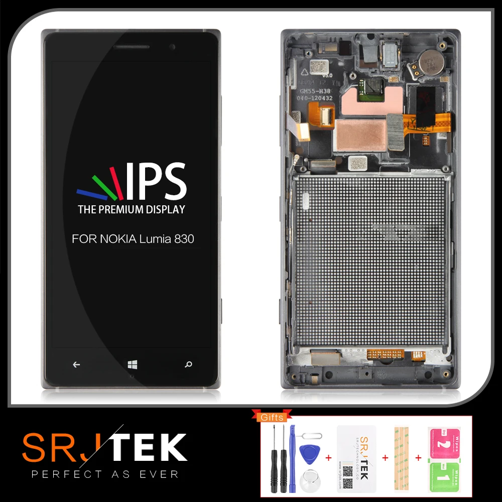 Протестированный 5," ips дисплей для NOKIA Lumia 830 lcd кодирующий преобразователь сенсорного экрана в сборе Замена для Lumia 830 Дисплей lcd RM-984