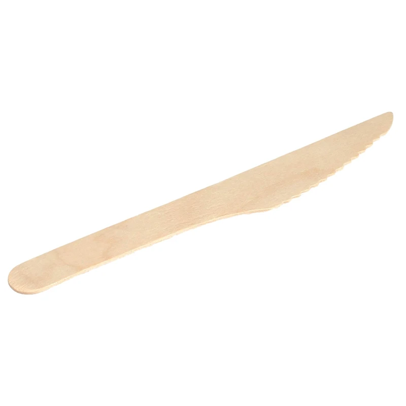 Wood Dinner KNIVES Biodegradable Compostable and Natural Perfect for Parties and Crafts- Pack of 100 Knives