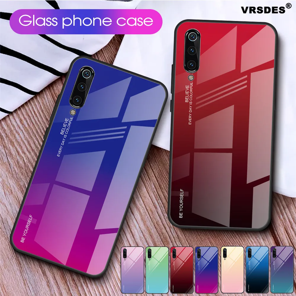 

Gradient Tempered Glass Case For Xiaomi Mi 6 CC9 9T Pro 9 SE 8 Lite 6X 5X A2 A1 Redmi 7A K20 Pro 5 Plus 6A 6 Pro Note 5 6 7 Pro