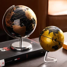 Rotação automática conduziu a luz globo mundo constelação mapa globo para casa ornamentos de mesa escritório decoração para casa acessórios