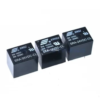 

5Pcs/lot DC Relay 5V 12V 24V SRA-05VDC-CL SRA-12VDC-CL SRA-24VDC-CL 5Pin Black Automobile relay PCB Type