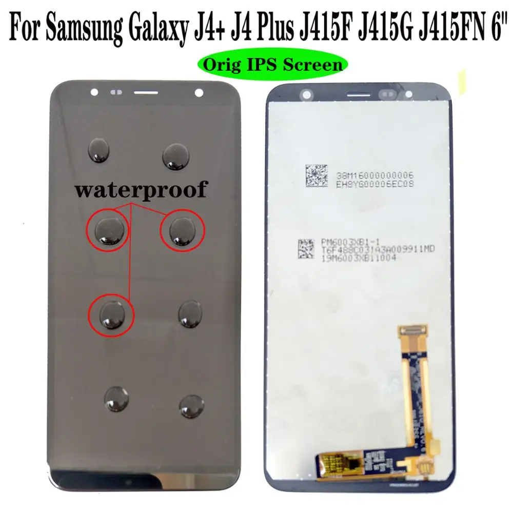 Shyueda 100% оригинальный новый 6 &quotдля samsung Galaxy J4 + Plus J415F J415G J415FN ЖК-дисплей сенсорный