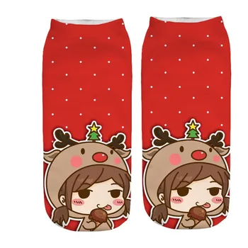 

High Quality Unisex 3D Christmas Cotton Socks Fashion Women Cute Animal Sock Comfortable Funny Socks Crew Sock Xmas Gift 2020