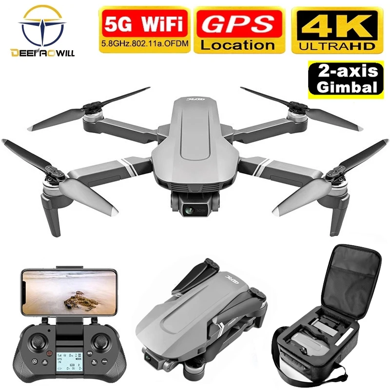  F4 Дрон GPS 4K 5G HD Механическая Карданная камера система поддерживает TF карты дроны Stabilier расстояние 2 км полет 25 мин против SG906Pro