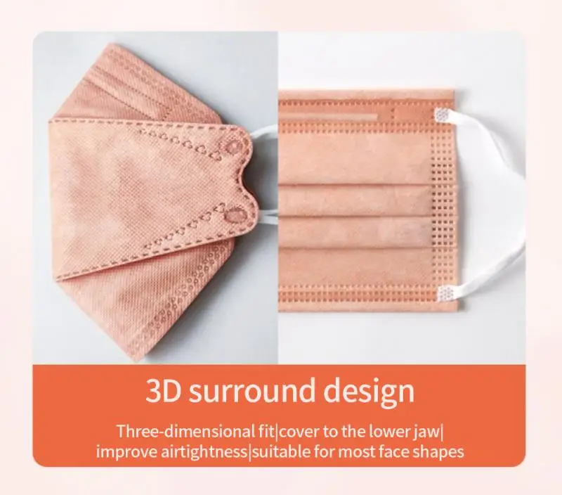 10/50pcs Copper Oxide Ion Children Adult Mouth Mask 3D Three-dimensional 5-layers Protection Reusable Mask Mascarillas 3