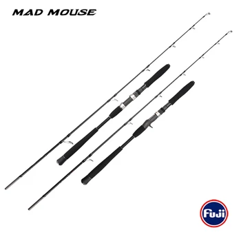 

New Japan 2020 MADMOUSE Jigging Rod Full Fuji Parts 1.9m PE4-8 lure 350g Drag 30kgs Spinning/Casting Boat Rod Ocean Fishing Rod