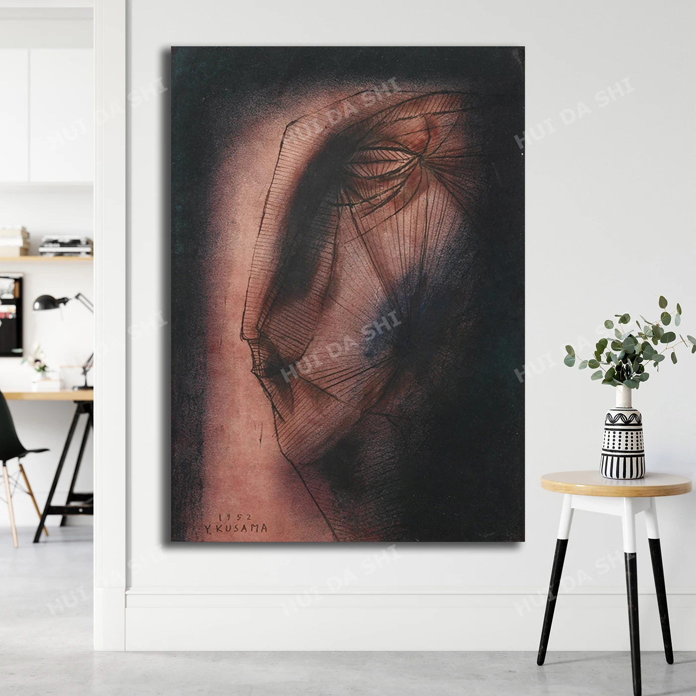 Yayoi Kusama Death At Night 1952 Yayoi Kusama Exhibition High Quality Print Yayoi Kusama