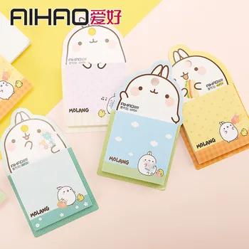 

12Sets Memo Pads Sticky Notes Kawaii Cute Rabbit Paper Notepad Daliy Scrapbooking Stickers Office School stationery Bookmark