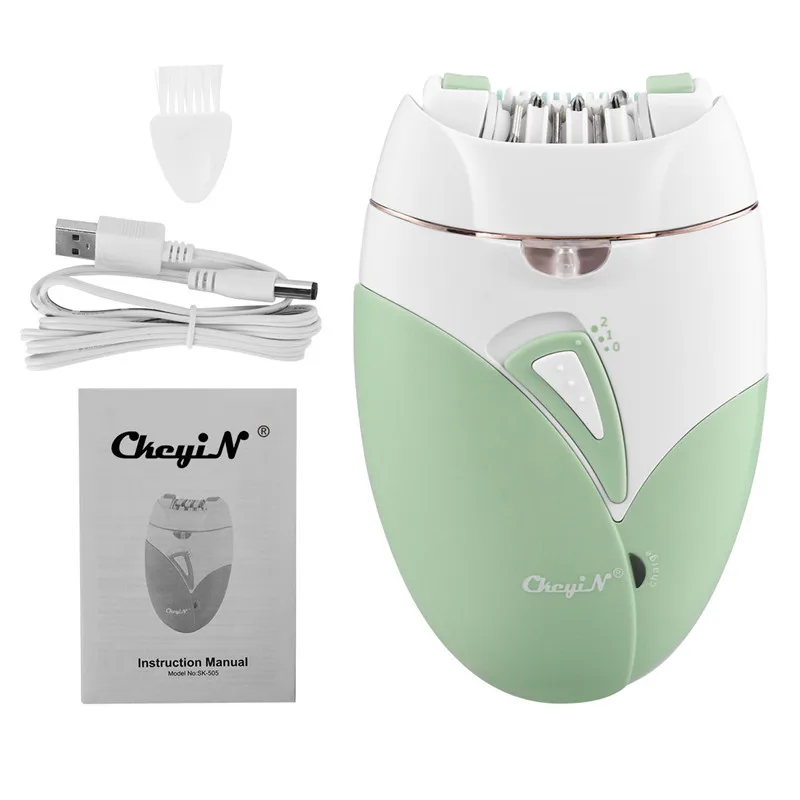 CkeyiN Rechargeable Women Epilator Electric Female Epilator Face Remover Hair Removal Bikini Trimmer Legs Body Depilatory hair removal epilator