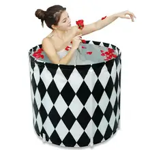 Ванна бочка для взрослых можно сложить Ванна бочка Бытовая ванна большая и Толстая Леди все тело фумигация Ванна