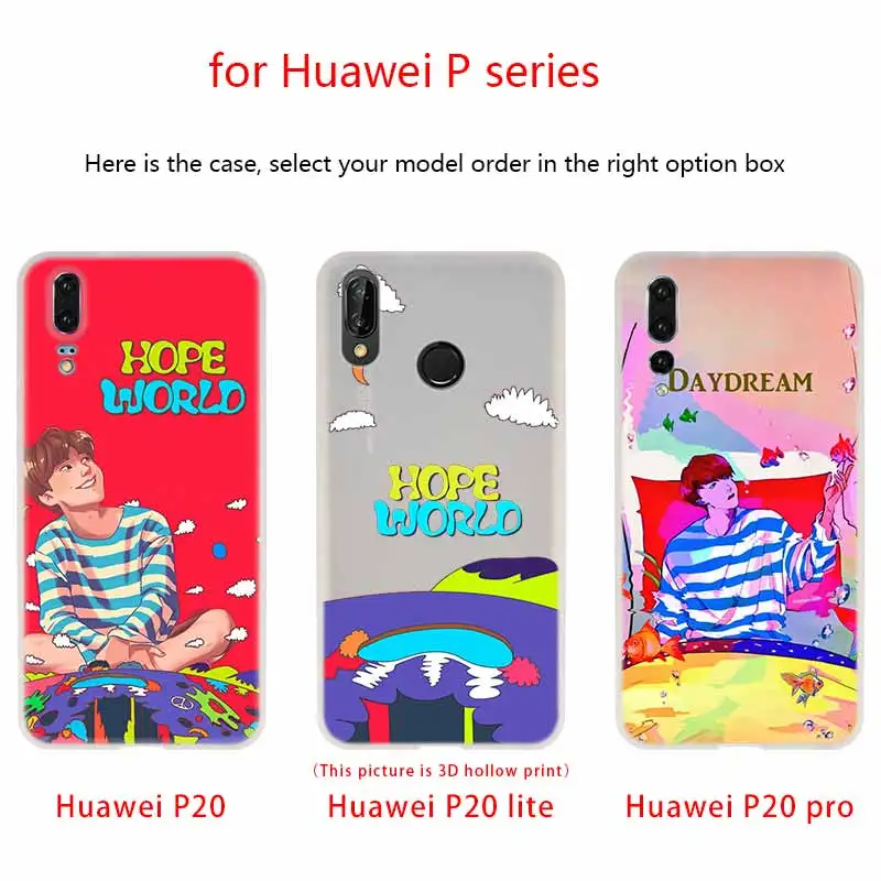 Чехол для телефона huawei P8 P9 Lite P10 P20 P30 Lite Plus Pro P Smart чехол мягкий чехол Bangtan Boys Hope World