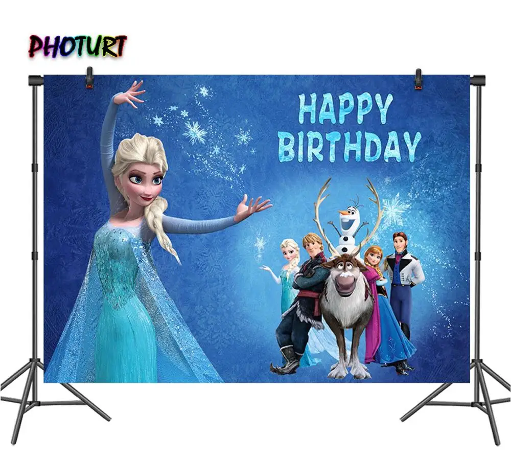 PHOTURT Мультфильм Замороженные 2 фотографии фонов девушка день рождения фон
