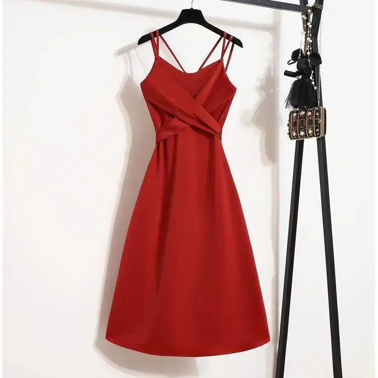 2021 summer new French style niche design sense suspender dress  fashion temperament skirt female trend Ulzzang y2k sexy dress plus size dresses Dresses