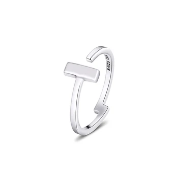 

T-Bar Rings 100% 925 Sterling Silver Jewelry Free Shipping