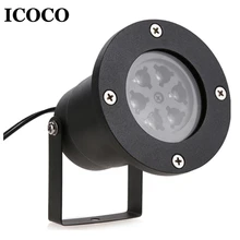 ICOCO 12 Вт Снежинка открытый движущийся светодиодный лазерный проектор светильник пейзаж для рождественского фестиваля домашний сад Декор водонепроницаемый распродажа