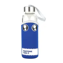 350 мл стеклянная бутылка качественная боросиликатная стеклянная бутылка для воды Герметичная крышка из нержавеющей стали с тканевой крышкой Прямая поставка