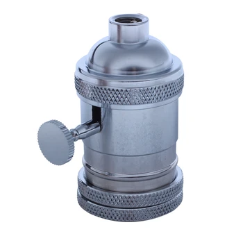 

E27 ES Vintage Retro Screw Bulb Socket Lamp Holder Light With Switch