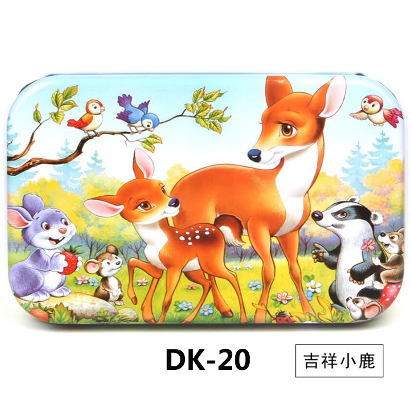 Hot New 60 Pieces Wooden Puzzle Toys for Children Cartoon Animal Vehicle Wood Jigsaw Baby Educational Toy Kids Christmas Gift 32