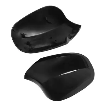 

1 Pair Mirror Covers Left & Rright Rearview Cap Bright Black 25 * 13 * 10cm Durable