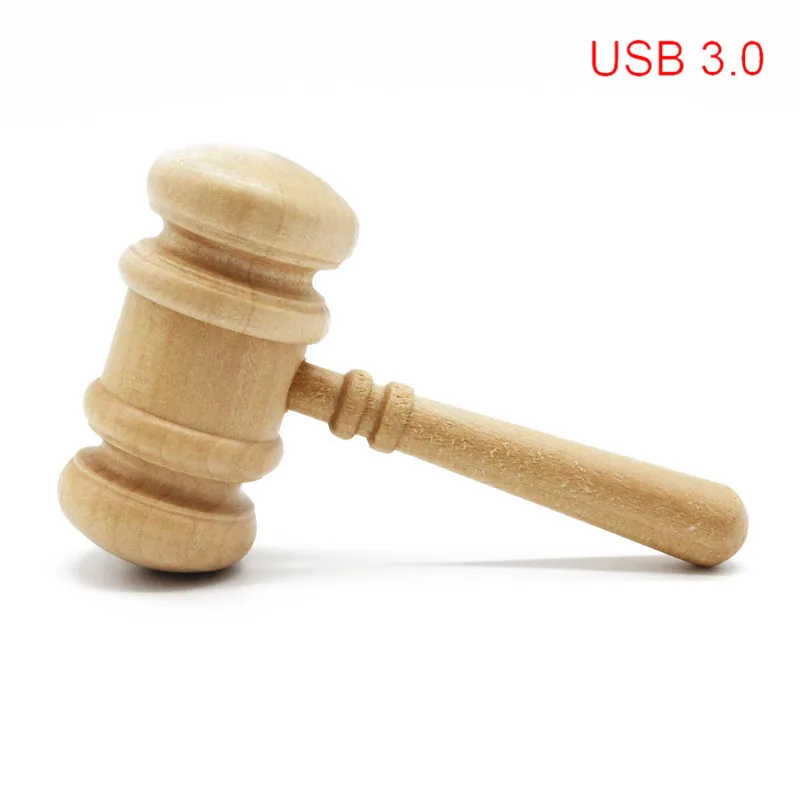 Brown TEXT ME Maple деревянный молоток usb флеш-накопитель 4 ГБ 8 ГБ 16 ГБ 32 ГБ Кленовая ручка usb 3,0 - Color: Brown