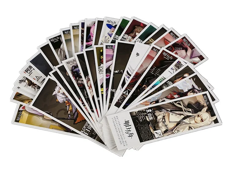 36 Pcs/Set Game Arknights Paper Bookmark Cartoon Book Holder Message Card Stationery Bookmarks