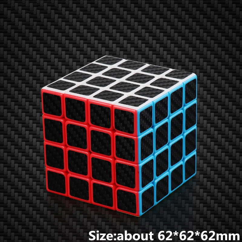 2x2 3x3x3 4x4x4 5x5x5 магические кубики из углеродного волокна наклейка Скорость Cubo Magico Развивающие головоломки куб подарок для игры игрушки для детей