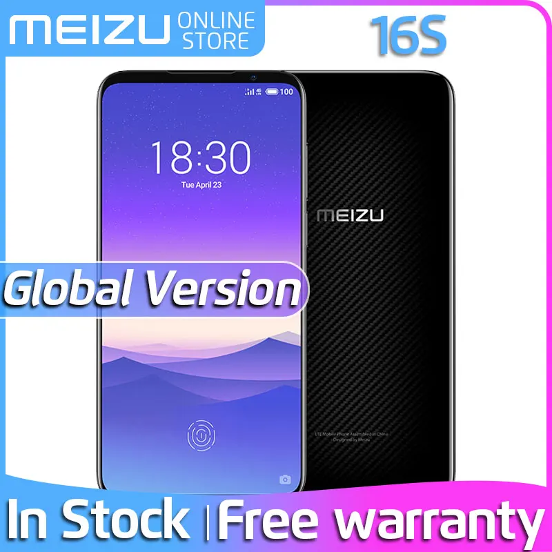 Сотовый телефон Meizu 16s в наличии 6 ГБ 128 глобальная версия Meizu16s Snapdragon 855 камера 48 МП